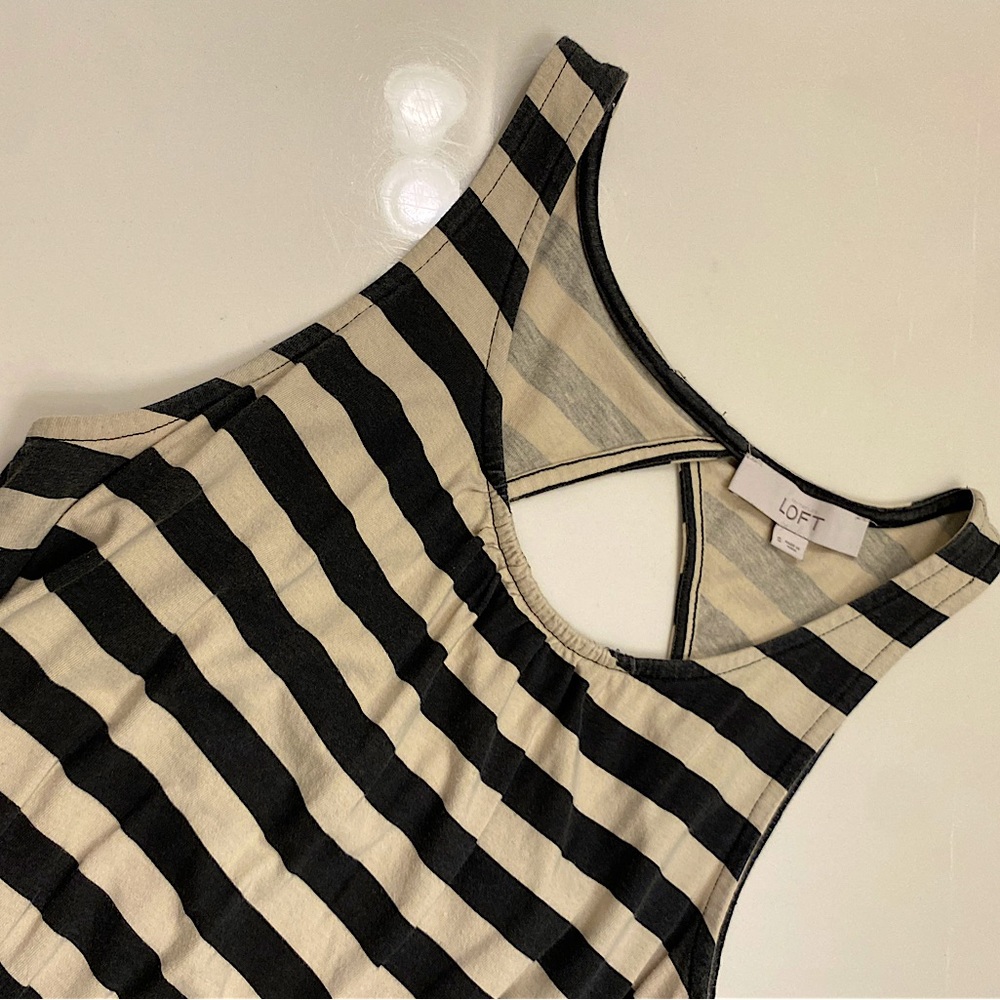 LOFT Cotton Sleeveless Dress | Size S